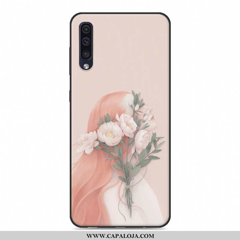 Capa Samsung Galaxy A50 Soft Pequena Silicone Criativas Branco, Capas Samsung Galaxy A50 Protetoras 