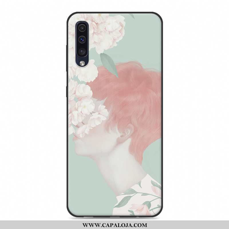 Capa Samsung Galaxy A50 Soft Pequena Silicone Criativas Branco, Capas Samsung Galaxy A50 Protetoras 