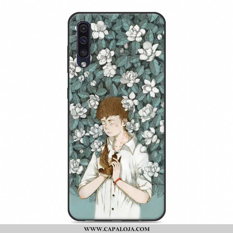 Capa Samsung Galaxy A50 Soft Pequena Silicone Criativas Branco, Capas Samsung Galaxy A50 Protetoras 