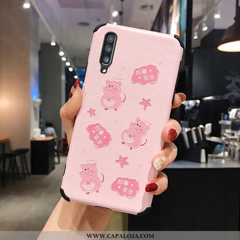 Capa Samsung Galaxy A50 Tendencia Cases Silicone Rosa, Capas Samsung Galaxy A50 Soft Baratas