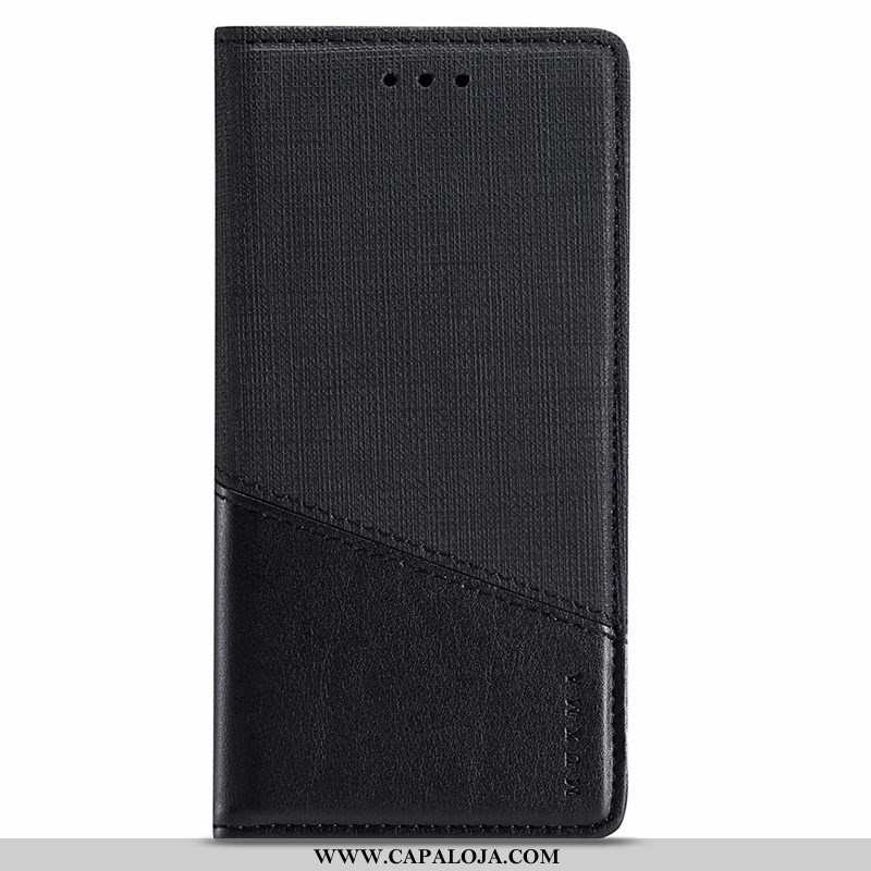 Capa Samsung Galaxy A50s Couro Preto Cover Cases, Capas Samsung Galaxy A50s Negócio Barato