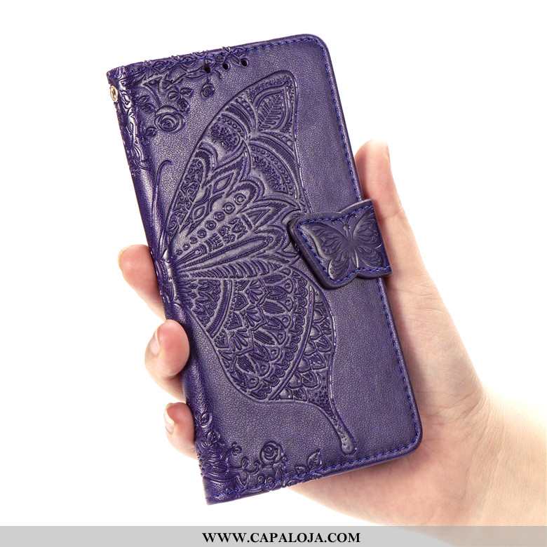 Capa Samsung Galaxy A50s Protetoras Antiqueda Floral Capas Roxo, Samsung Galaxy A50s Couro Baratas