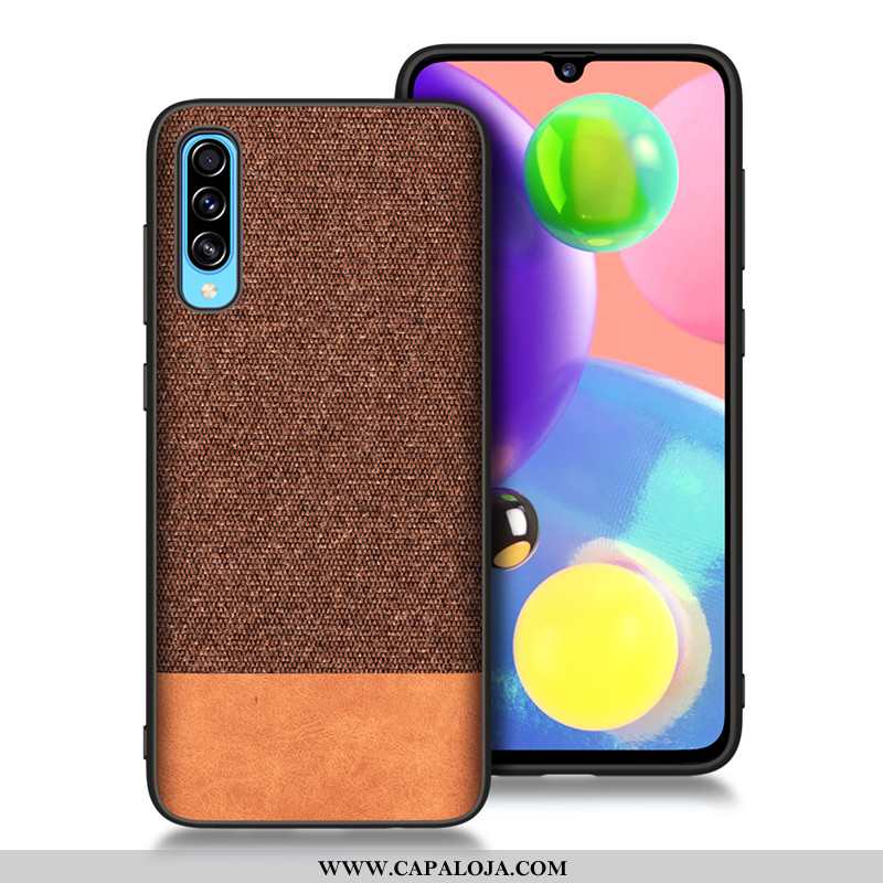 Capa Samsung Galaxy A50s Tendencia Telemóvel Minimalista Completa Castanho, Capas Samsung Galaxy A50