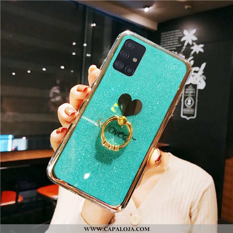 Capa Samsung Galaxy A51 Personalizado Antiqueda Protetoras Capas Verde, Samsung Galaxy A51 Criativas