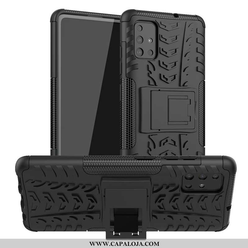 Capa Samsung Galaxy A51 Protetoras Antiqueda Vermelha Capas Preto, Samsung Galaxy A51 Silicone Onlin