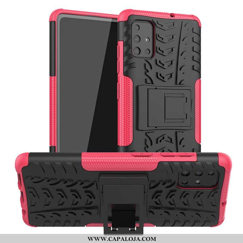 Capa Samsung Galaxy A51 Protetoras Antiqueda Vermelha Capas Preto, Samsung Galaxy A51 Silicone Onlin