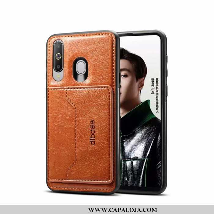 Capa Samsung Galaxy A60 Couro Capas Telemóvel Completa, Samsung Galaxy A60 Preto Baratos