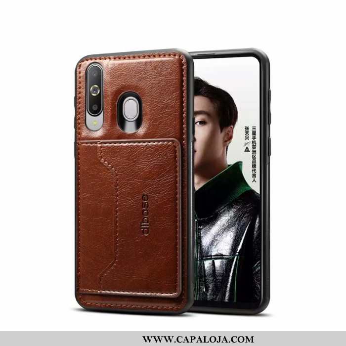 Capa Samsung Galaxy A60 Couro Capas Telemóvel Completa, Samsung Galaxy A60 Preto Baratos