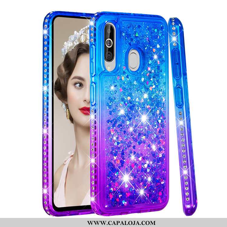 Capa Samsung Galaxy A60 Criativas Cases Telemóvel Antiqueda, Capas Samsung Galaxy A60 Azul Promoção