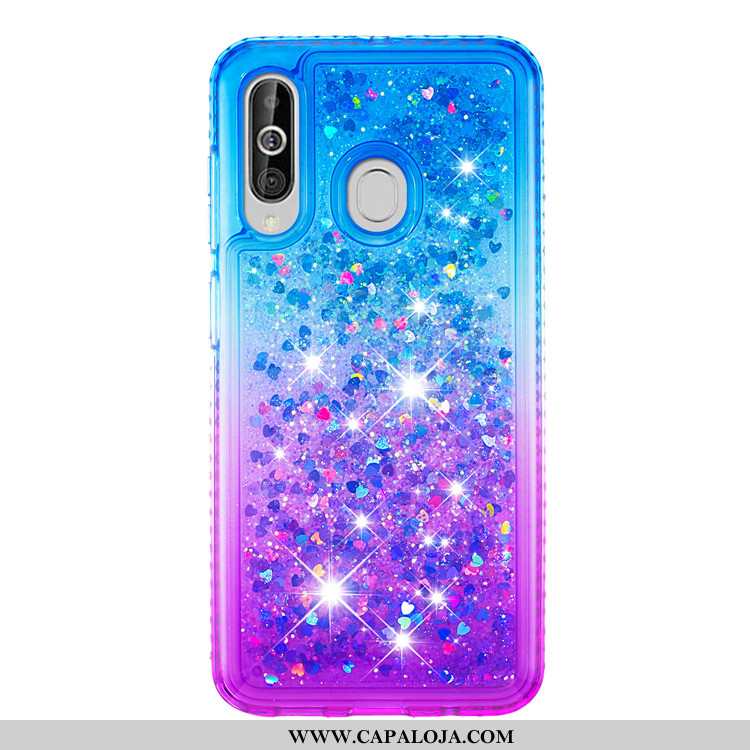 Capa Samsung Galaxy A60 Criativas Cases Telemóvel Antiqueda, Capas Samsung Galaxy A60 Azul Promoção