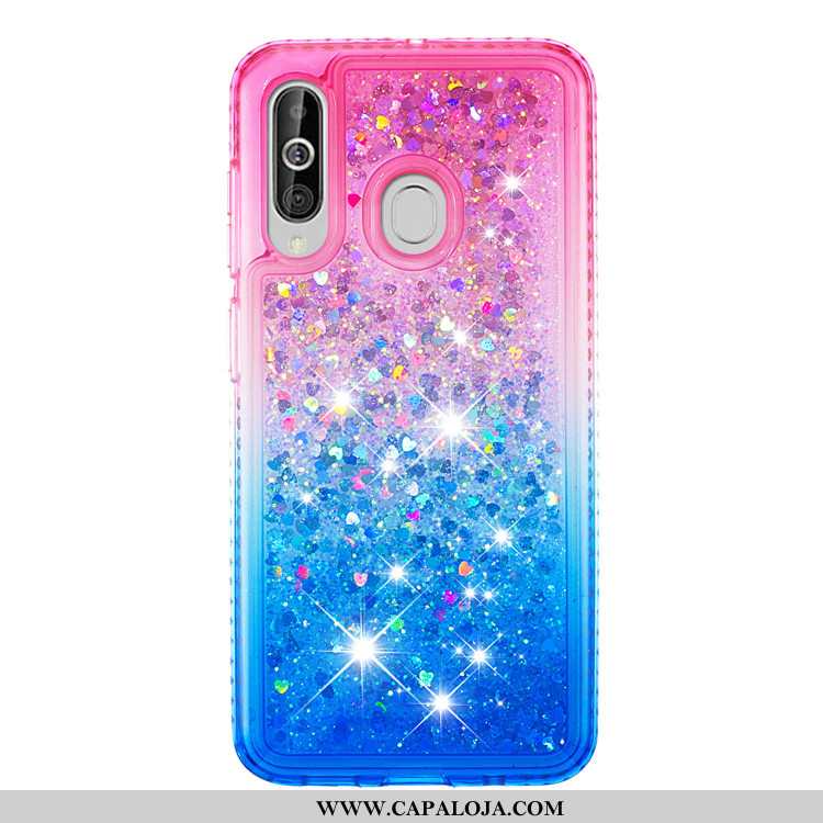 Capa Samsung Galaxy A60 Criativas Cases Telemóvel Antiqueda, Capas Samsung Galaxy A60 Azul Promoção