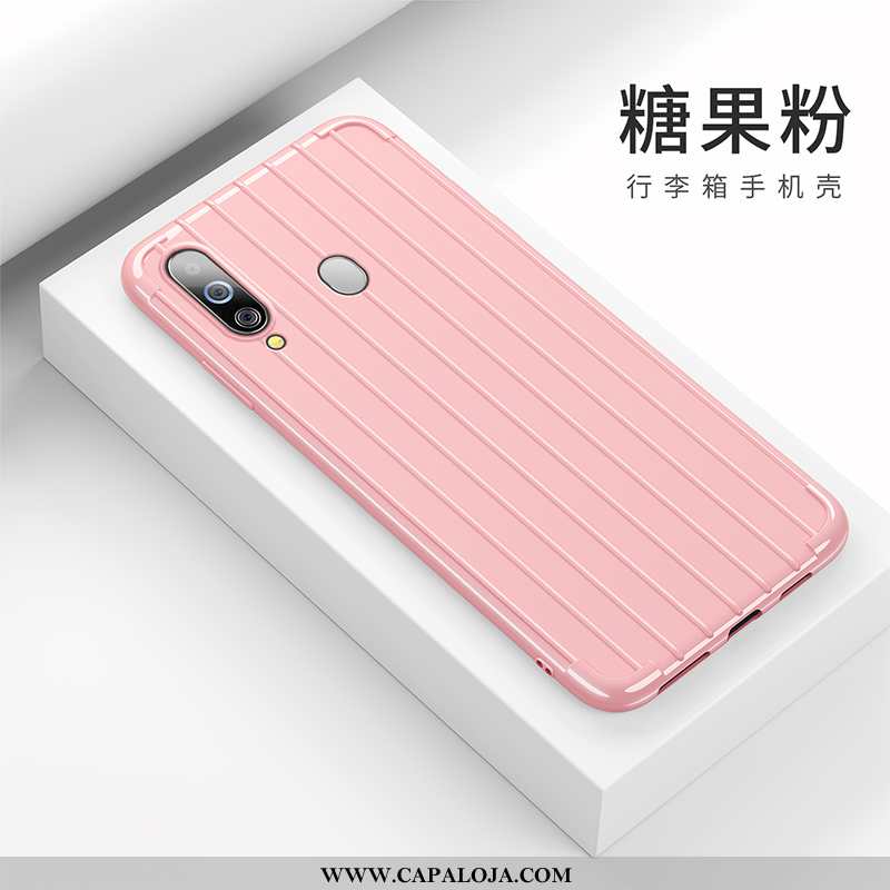 Capa Samsung Galaxy A60 Criativas Personalizada Vermelha Soft Rosa, Capas Samsung Galaxy A60 Tendenc