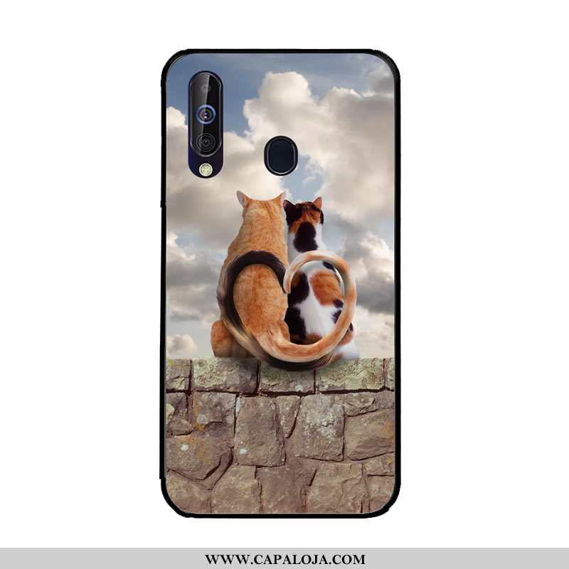 Capa Samsung Galaxy A60 Protetoras Azul Escuro Capas Antiqueda, Samsung Galaxy A60 Soft Baratos