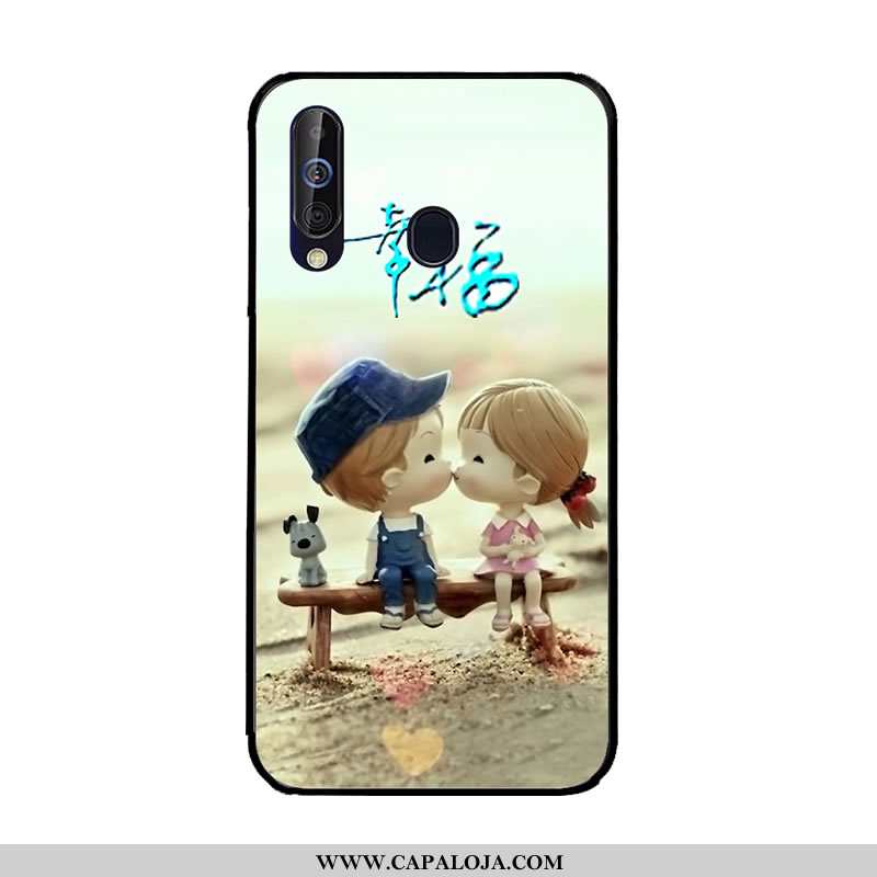 Capa Samsung Galaxy A60 Protetoras Azul Escuro Capas Antiqueda, Samsung Galaxy A60 Soft Baratos