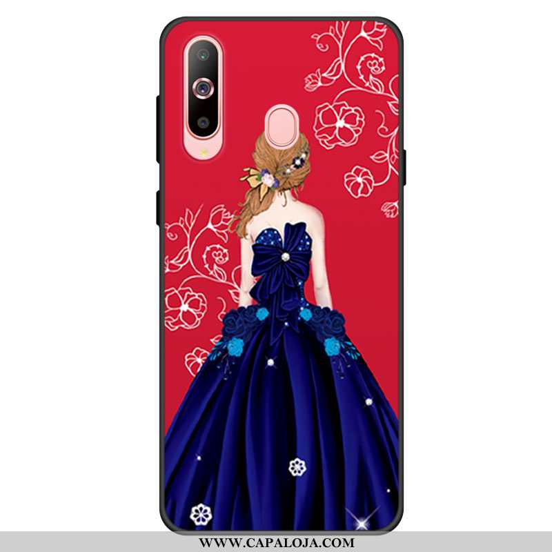 Capa Samsung Galaxy A60 Silicone Cases Protetoras Capas Vermelho, Samsung Galaxy A60 Soft Online