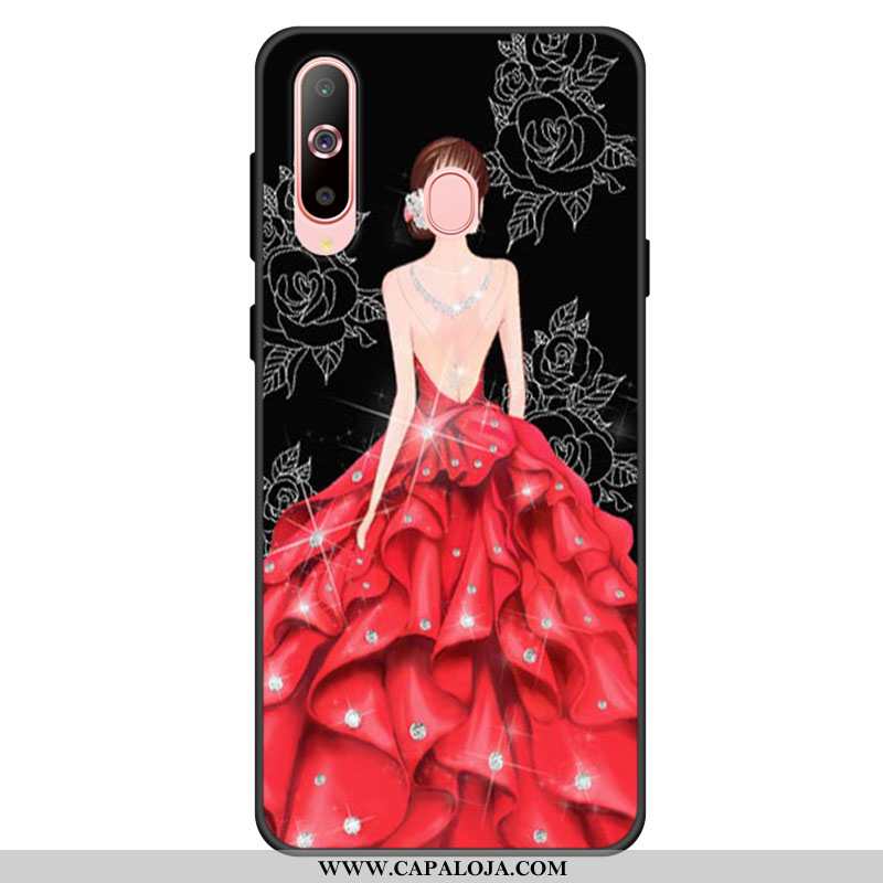 Capa Samsung Galaxy A60 Silicone Cases Protetoras Capas Vermelho, Samsung Galaxy A60 Soft Online