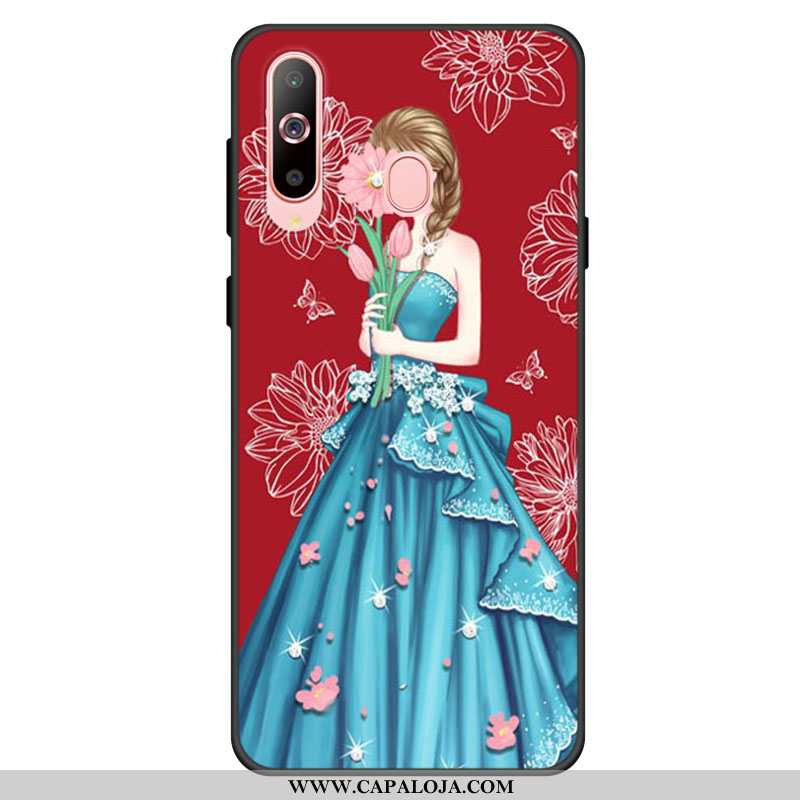 Capa Samsung Galaxy A60 Silicone Cases Protetoras Capas Vermelho, Samsung Galaxy A60 Soft Online