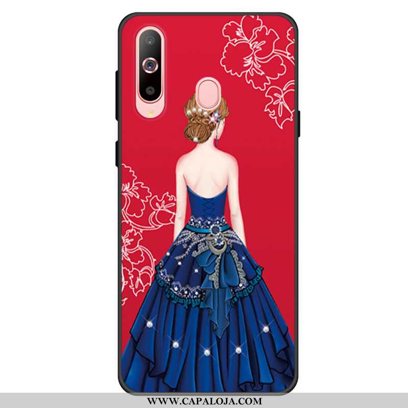 Capa Samsung Galaxy A60 Silicone Cases Protetoras Capas Vermelho, Samsung Galaxy A60 Soft Online