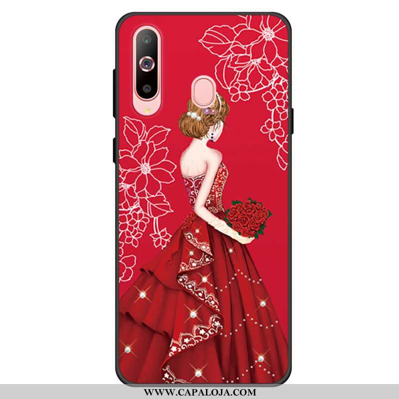 Capa Samsung Galaxy A60 Silicone Cases Protetoras Capas Vermelho, Samsung Galaxy A60 Soft Online