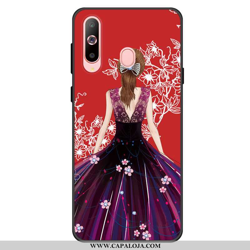 Capa Samsung Galaxy A60 Silicone Cases Protetoras Capas Vermelho, Samsung Galaxy A60 Soft Online