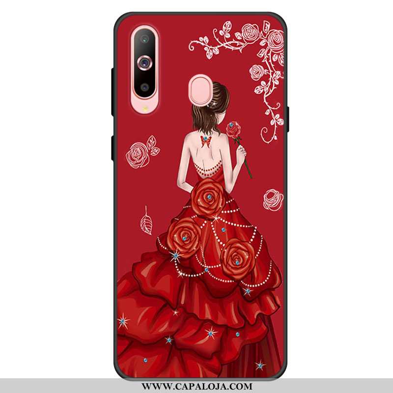 Capa Samsung Galaxy A60 Silicone Cases Protetoras Capas Vermelho, Samsung Galaxy A60 Soft Online