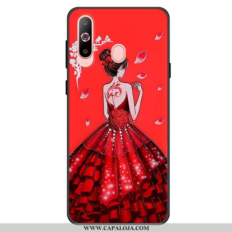 Capa Samsung Galaxy A60 Silicone Cases Protetoras Capas Vermelho, Samsung Galaxy A60 Soft Online