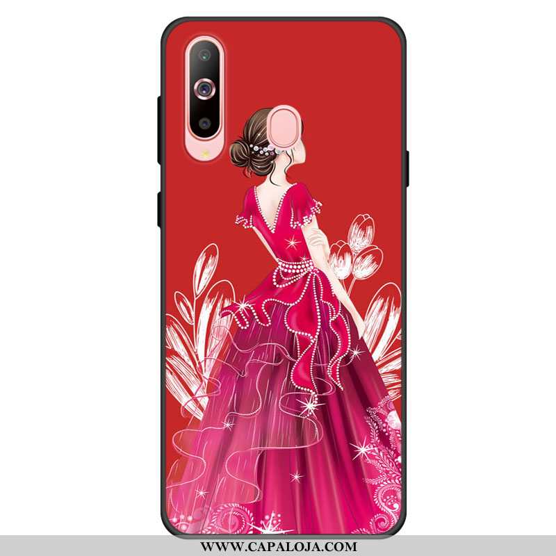 Capa Samsung Galaxy A60 Silicone Cases Protetoras Capas Vermelho, Samsung Galaxy A60 Soft Online