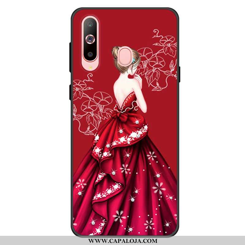 Capa Samsung Galaxy A60 Silicone Cases Protetoras Capas Vermelho, Samsung Galaxy A60 Soft Online