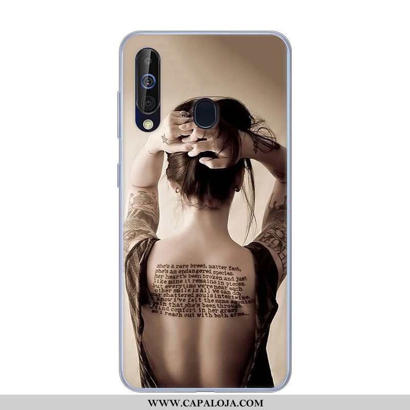 Capa Samsung Galaxy A60 Silicone Feminino Preto Masculino, Capas Samsung Galaxy A60 Desenho Animado 