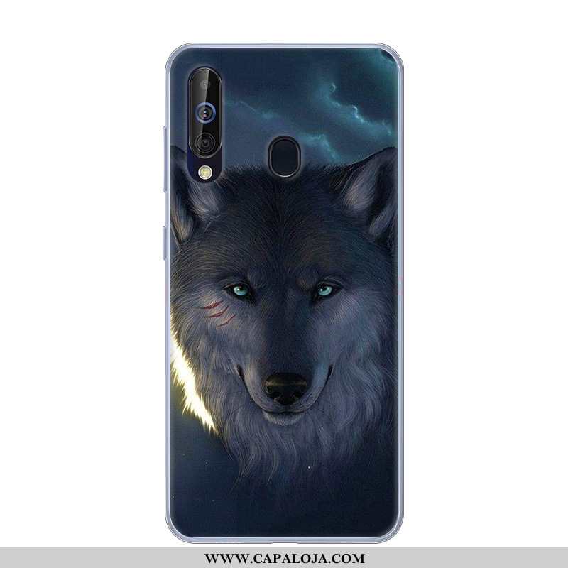 Capa Samsung Galaxy A60 Silicone Feminino Preto Masculino, Capas Samsung Galaxy A60 Desenho Animado 