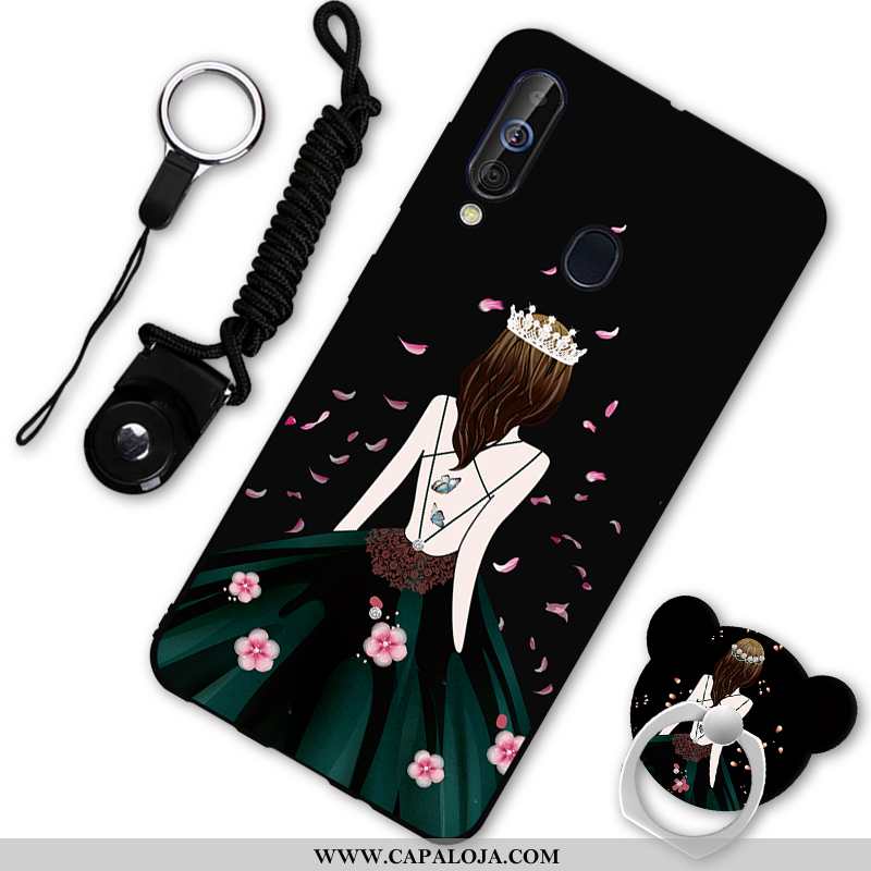 Capa Samsung Galaxy A60 Soft Antiqueda Capas Telemóvel Vermelho, Samsung Galaxy A60 Feminino Baratos