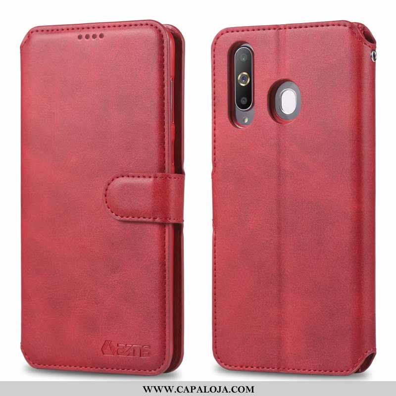 Capa Samsung Galaxy A60 Soft Couro Cordao Tampa Castanho, Capas Samsung Galaxy A60 Protetoras Compra