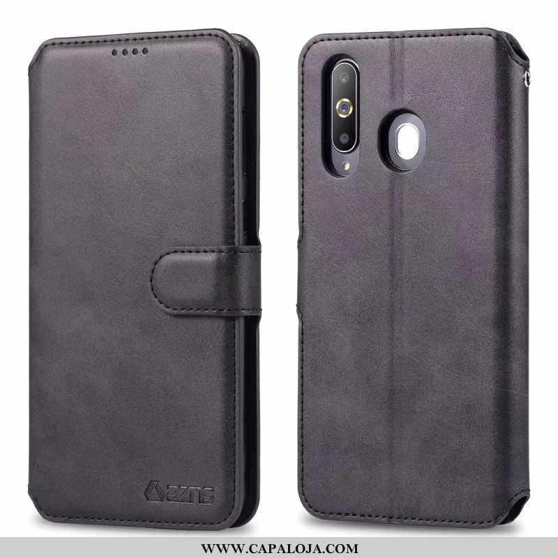 Capa Samsung Galaxy A60 Soft Couro Cordao Tampa Castanho, Capas Samsung Galaxy A60 Protetoras Compra