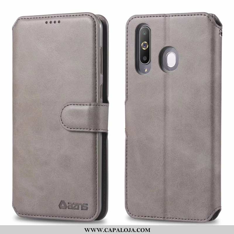 Capa Samsung Galaxy A60 Soft Couro Cordao Tampa Castanho, Capas Samsung Galaxy A60 Protetoras Compra