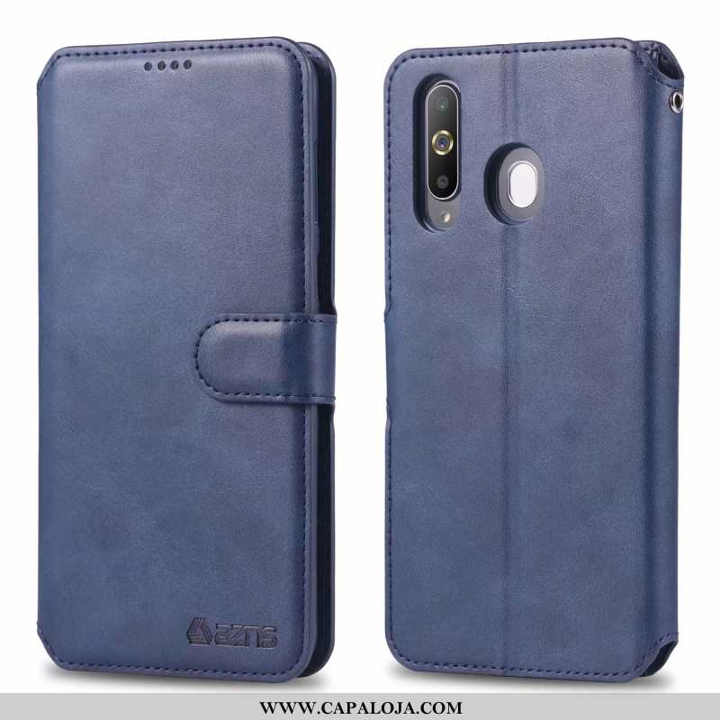 Capa Samsung Galaxy A60 Soft Couro Cordao Tampa Castanho, Capas Samsung Galaxy A60 Protetoras Compra