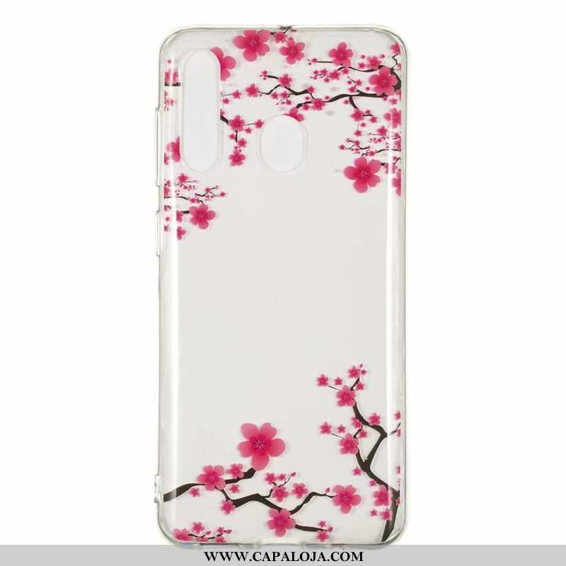 Capa Samsung Galaxy A60 Transparente Capas Antiqueda Soft Azul, Samsung Galaxy A60 Desenho Animado B