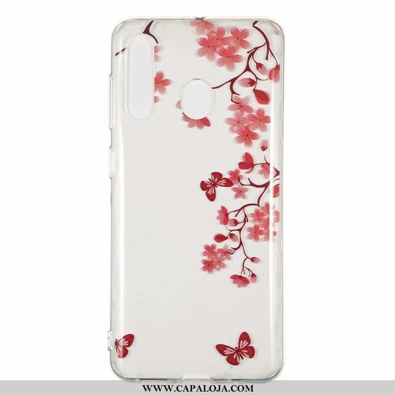 Capa Samsung Galaxy A60 Transparente Capas Antiqueda Soft Azul, Samsung Galaxy A60 Desenho Animado B