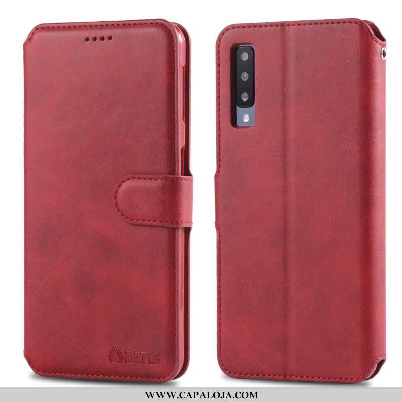 Capa Samsung Galaxy A70 Couro Capas Masculino Carteira Vermelho, Samsung Galaxy A70 Soft Comprar