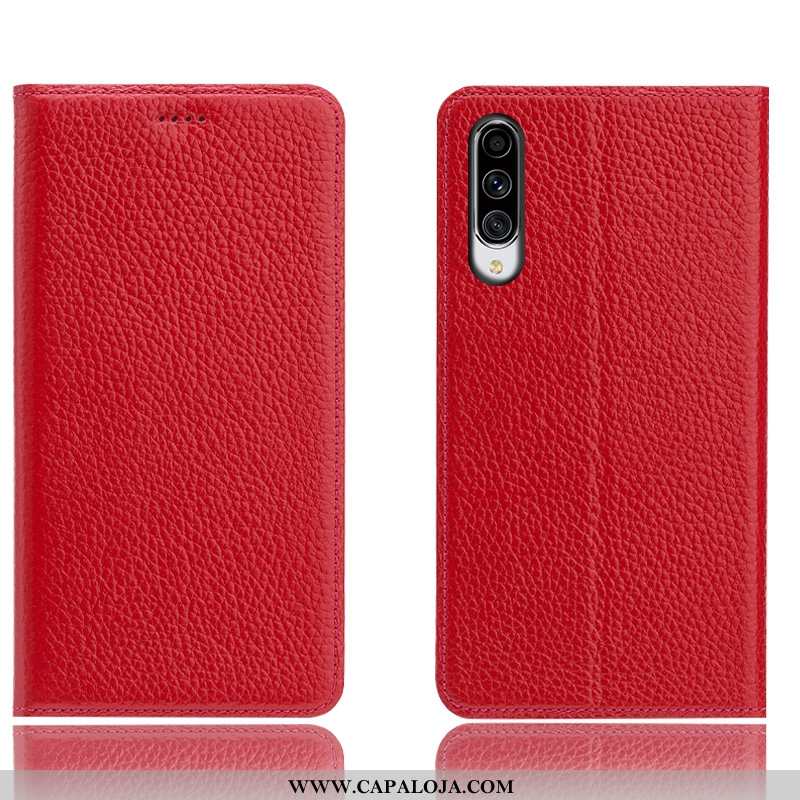 Capa Samsung Galaxy A70 Protetoras Cases Capas Antiqueda Castanho, Samsung Galaxy A70 Couro Genuíno 