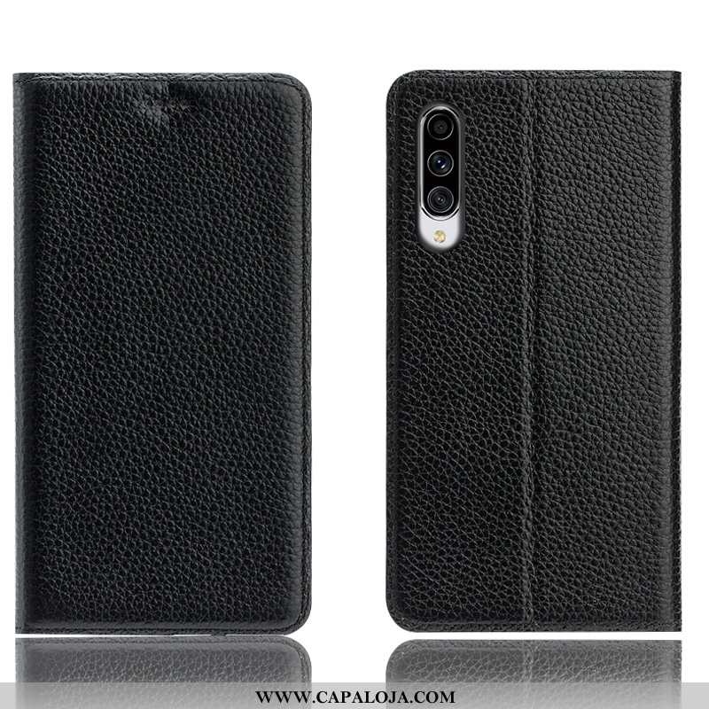 Capa Samsung Galaxy A70 Protetoras Cases Capas Antiqueda Castanho, Samsung Galaxy A70 Couro Genuíno 