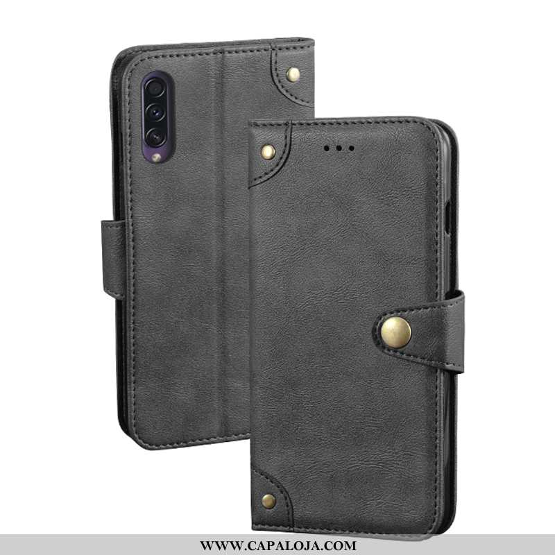 Capa Samsung Galaxy A70 Protetoras Couro Cordao Soft Preto, Capas Samsung Galaxy A70 Silicone Barata