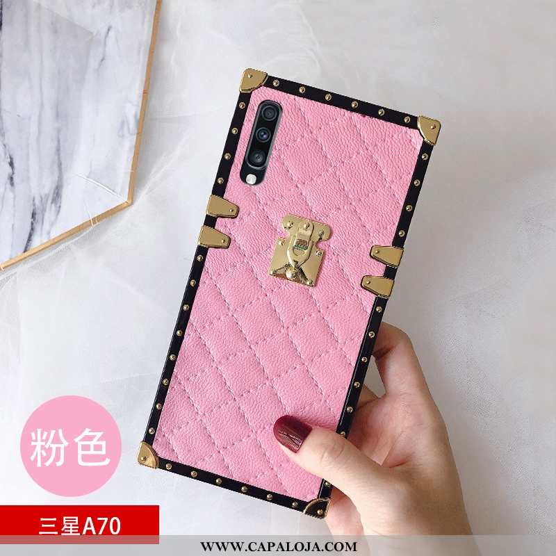 Capa Samsung Galaxy A70 Protetoras Malha Vermelha Antiqueda Rosa, Capas Samsung Galaxy A70 Metal Ven