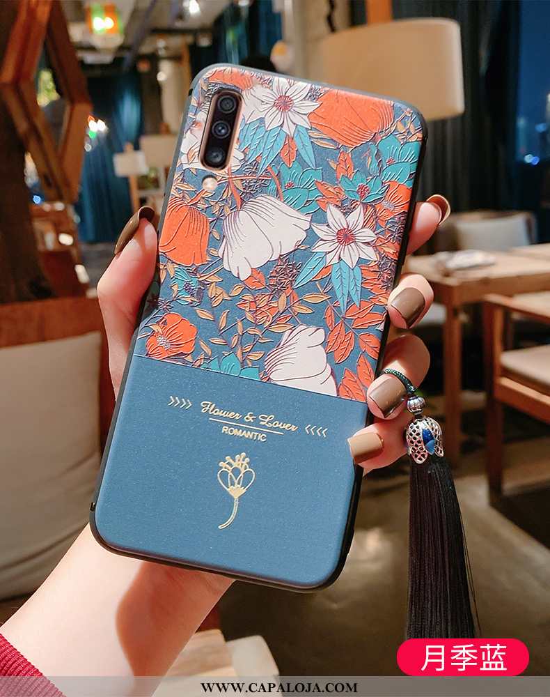 Capa Samsung Galaxy A70 Retro Palace Soft Antiqueda Azul, Capas Samsung Galaxy A70 Slim Online