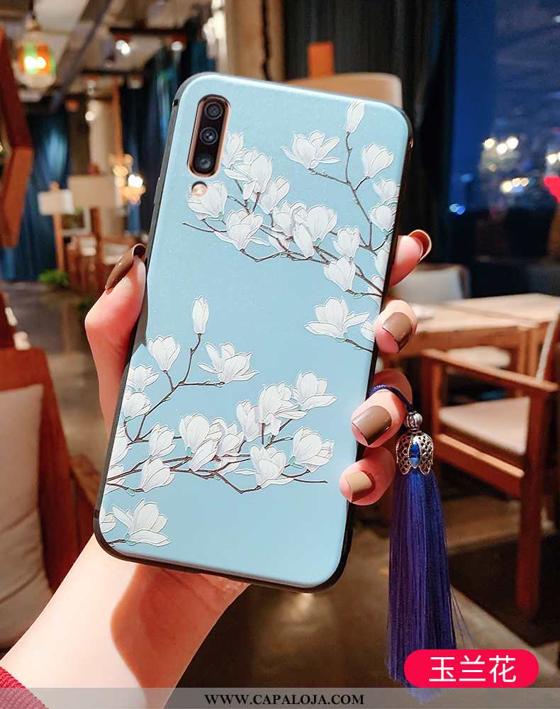 Capa Samsung Galaxy A70 Retro Palace Soft Antiqueda Azul, Capas Samsung Galaxy A70 Slim Online