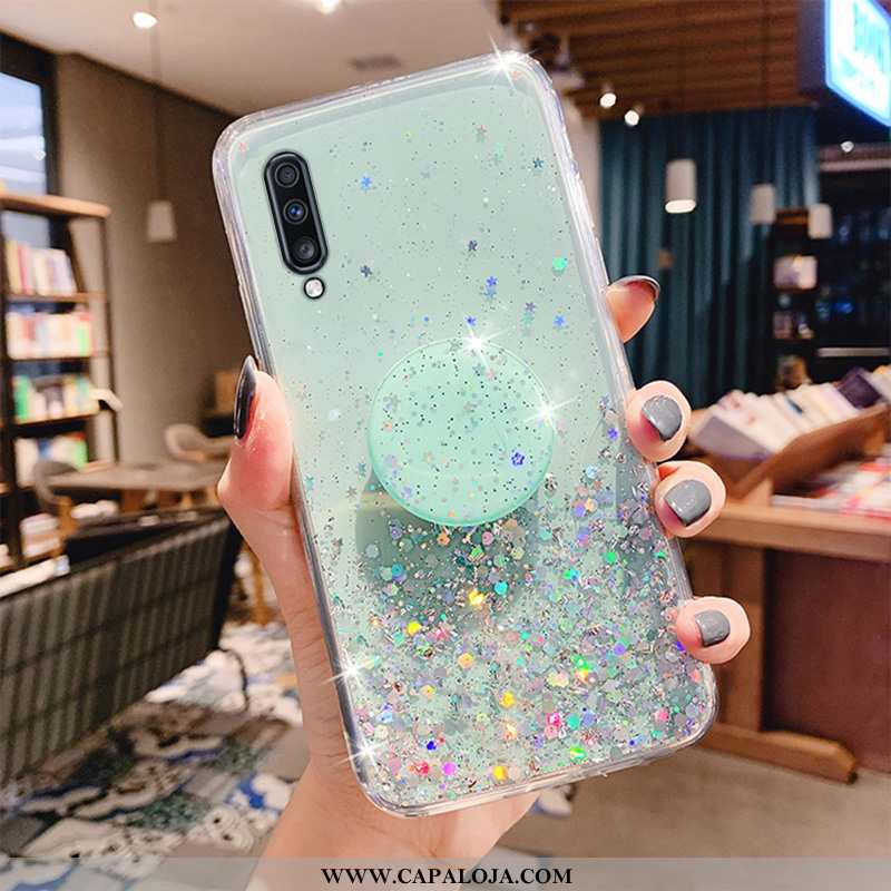 Capa Samsung Galaxy A70 Slim Respirável Antiqueda Personalizada Verde, Capas Samsung Galaxy A70 Soft