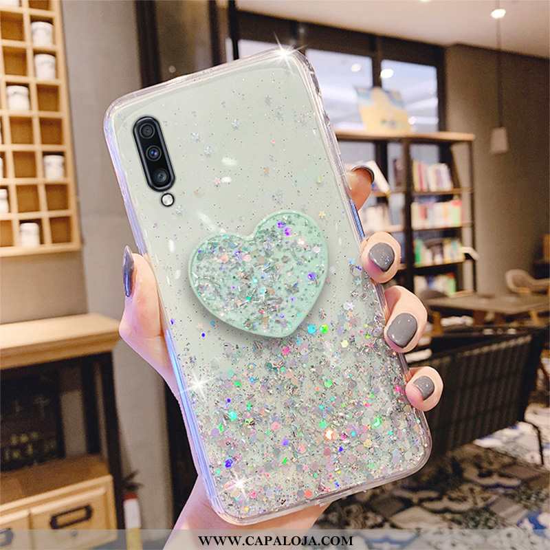 Capa Samsung Galaxy A70 Slim Respirável Antiqueda Personalizada Verde, Capas Samsung Galaxy A70 Soft