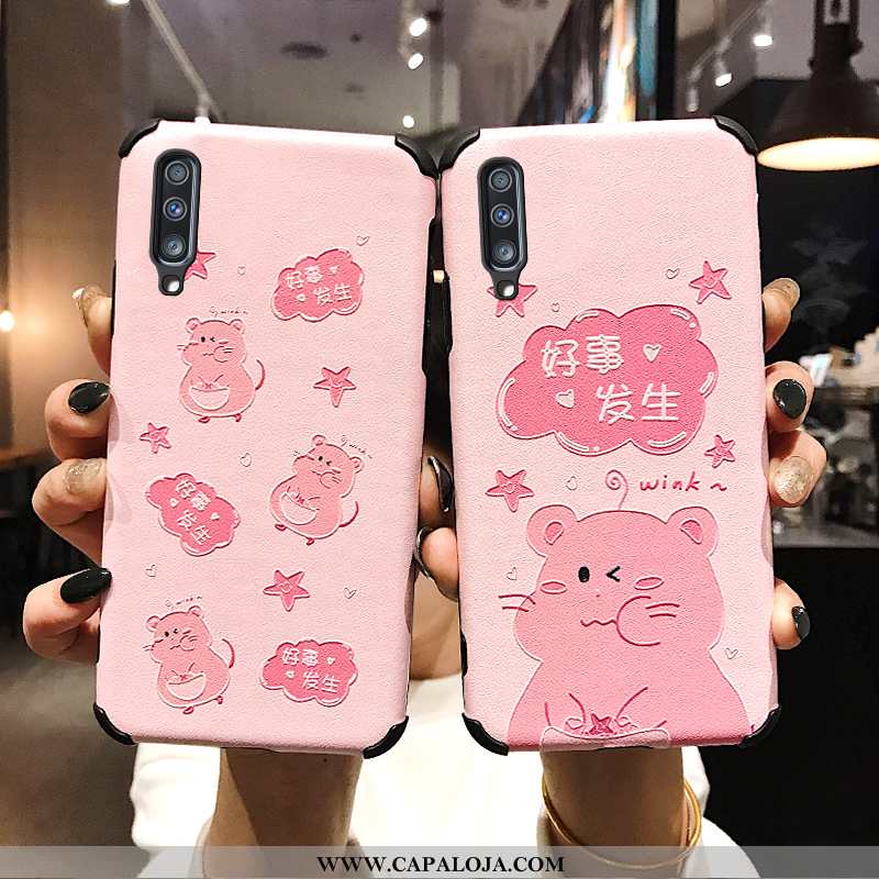 Capa Samsung Galaxy A70 Soft Nova Rosa Slim, Capas Samsung Galaxy A70 Personalizada Promoção