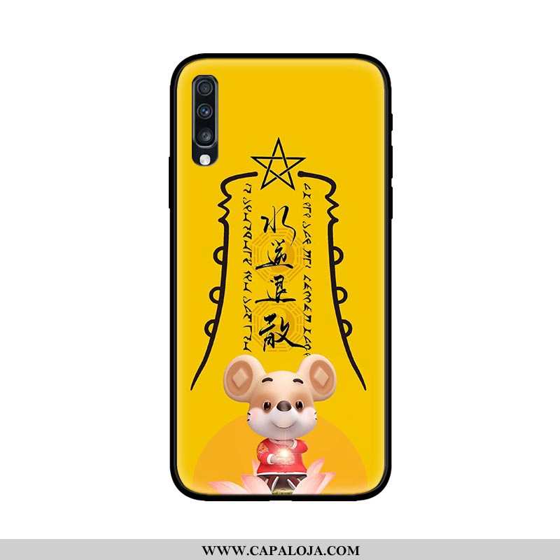 Capa Samsung Galaxy A70 Tendencia Antiqueda Vidro Feminino Amarelo, Capas Samsung Galaxy A70 Proteto