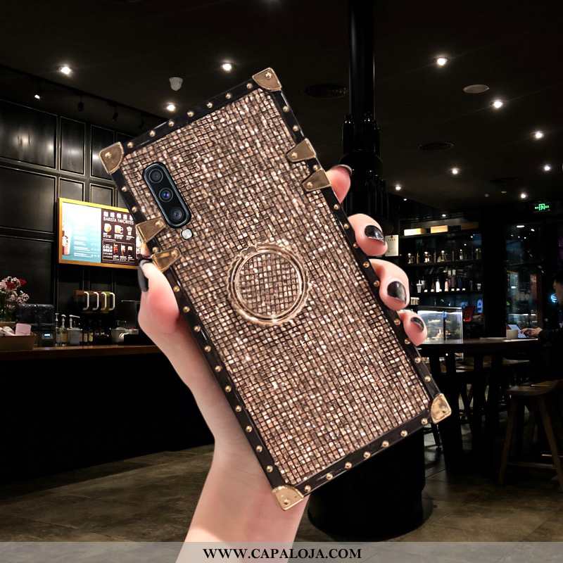 Capa Samsung Galaxy A70 Tendencia Vintage Antiqueda Cravejado Dourado, Capas Samsung Galaxy A70 Prot