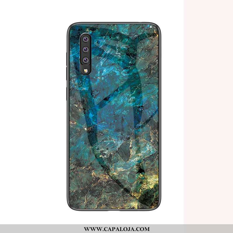 Capa Samsung Galaxy A70 Vidro Marmore Vermelha Masculino Azul, Capas Samsung Galaxy A70 Tendencia Ve